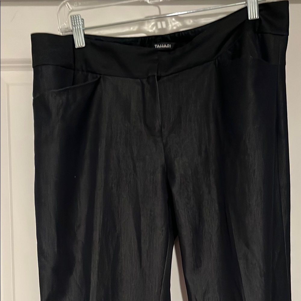 Tahari Sleek Black Trousers